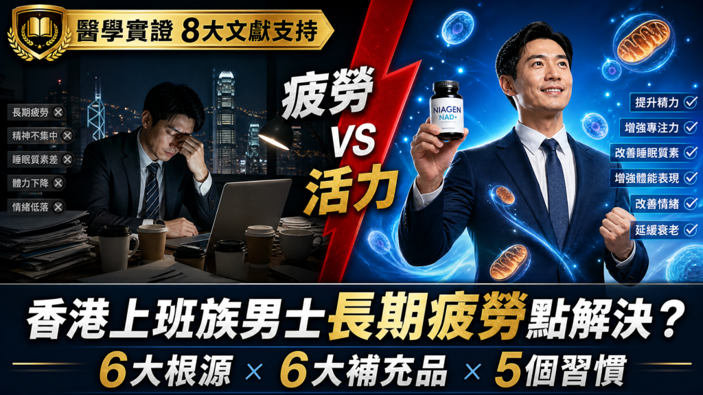香港上班族男士長期疲勞點解決？6大根源與抗疲勞補充品終極指南 | SaunaBoy