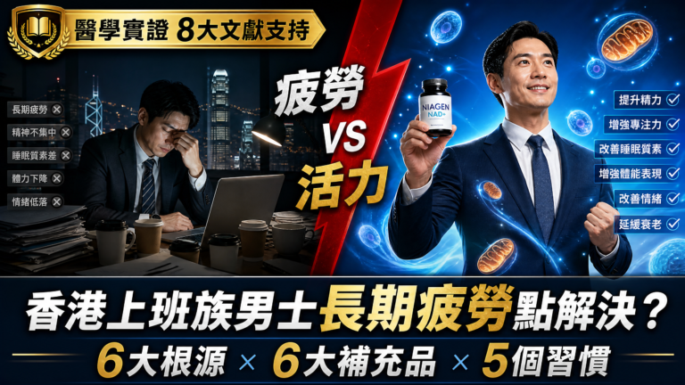 香港上班族男士長期疲勞點解決？6大根源與抗疲勞補充品終極指南 | SaunaBoy