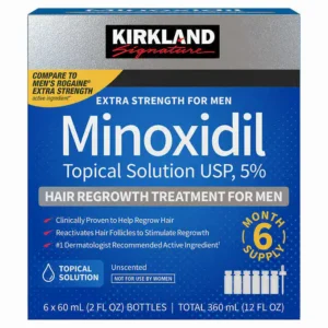 Kirkland 5% Minoxidil 男士生髮水 6支裝｜Topical Solution